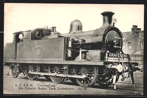 AK LT & SR Corringham, Six Coupled Radial Tank Locomotive No. 69