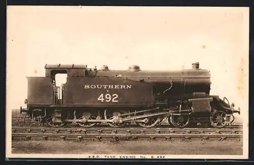 AK Englische Eisenbahn-Lokomotive No. 492 der Southern Railway