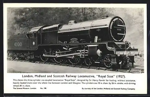 AK London, Midland and Scottish Railway Locomotive, Royal Scot, 1927