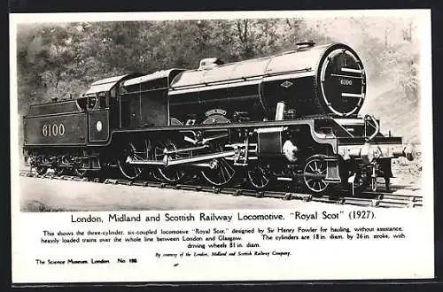 AK London, Midland and Scottish Railway Locomotive, Royal Scot 1927