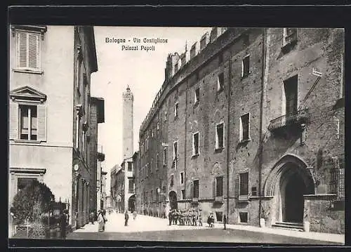 AK Bologna, Via Costiglione, Palazzi Pepoli