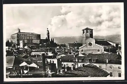 AK Udine, Panorama aus der Vogelschau