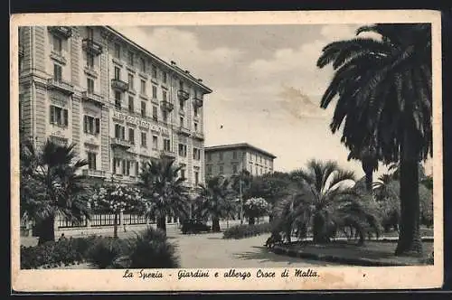 AK La Spezia, Giardini e albergo Crace di Malta