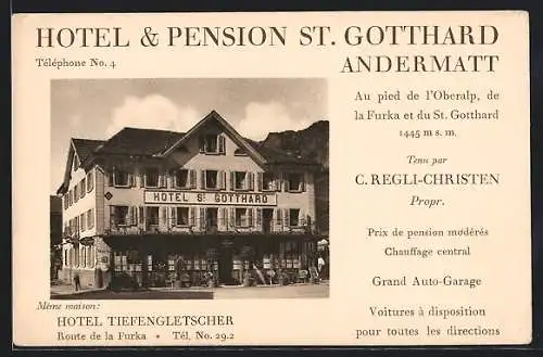 AK Andermatt, Hotel & Pension St. Gotthard