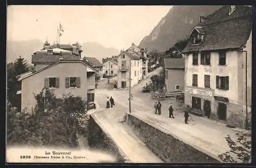 AK Le Bouveret, Strassenpartie mit Cafè Central