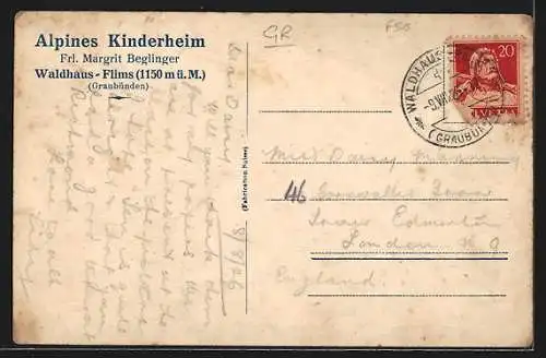 AK Waldhaus-Flims, Alpines Kinderheim