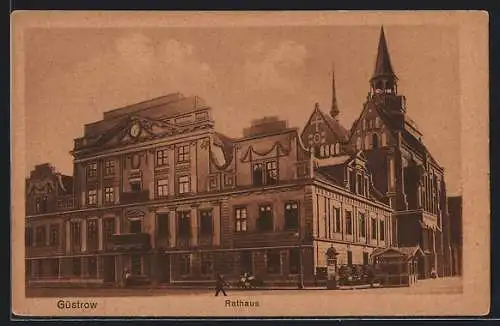 AK Güstrow, Blick auf das Rathaus