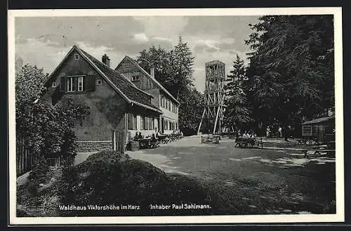 AK Friedrichsbrunn, Gasthaus Forsthaus Viktorshöhe