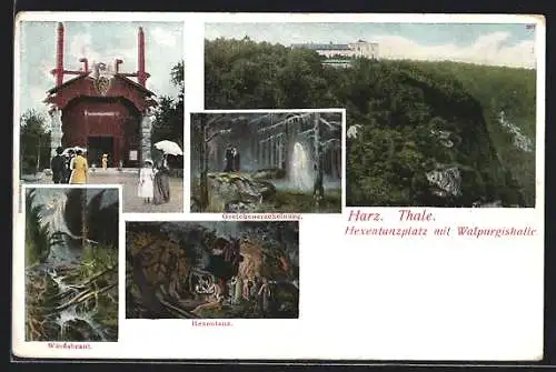 AK Thale /Harz, Hexentanz, Gretchenerscheinung