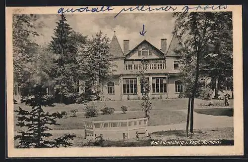 AK Albertsberg, Kurhaus, Aussenansicht