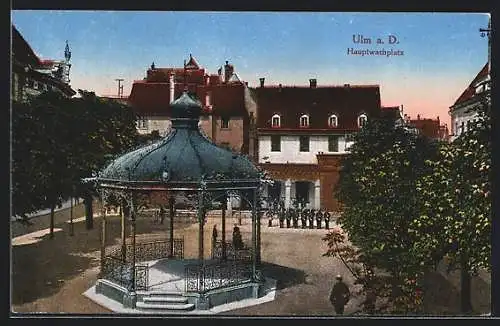 AK Ulm a. D., Hauptwachplatz