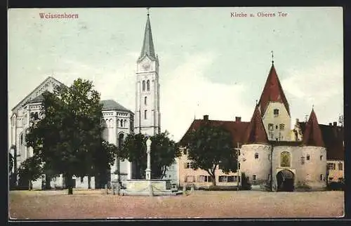 AK Weissenhorn, Kirche und oberes Tor