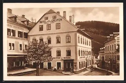 AK Mariazell, Hotel Zum goldenen Greifen, Neustädtergasse 75