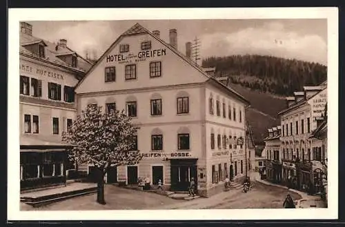 AK Mariazell, L. Maurers Hotel Zum goldenen Greifen, Neustädterstrasse 1