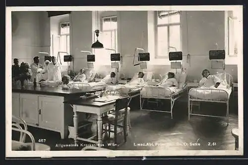 AK Wien, Allgemeines Krankenhaus, I. med. Abt. Prim. Doz. Dr. O. Satke, Zimmer 51