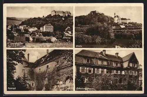 AK Neulengbach, Schloss, Erholungsheim, Totalansicht