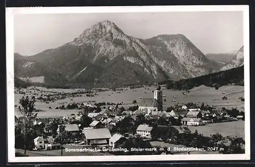 AK Gröbming /Steiermarkt, Teilansicht mit dem Stoderzinken