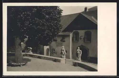 AK Pichl a. d. Enns, Strassenpartie mit Gasthaus