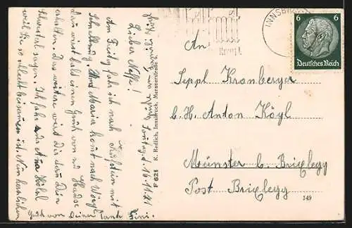 AK Fulpmes, Ortsansicht, Habicht, Jimspitze, Zuckerhütl