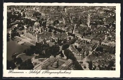 AK Hannover, Schloss, Fliegeraufnahme