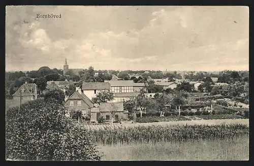 AK Bornhöved, Teilansicht mit Kirche