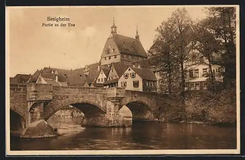 AK Besigheim, Brücke über die Enz