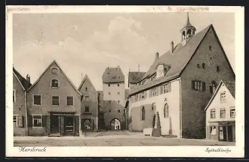 AK Hersbruck, Spitalkirche mit Geschäften