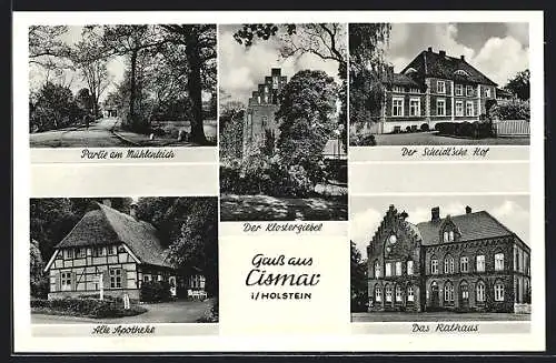 AK Cismar i. Holstein, Der Scheidt`sche Hof, Alte Apotheke, Rathaus