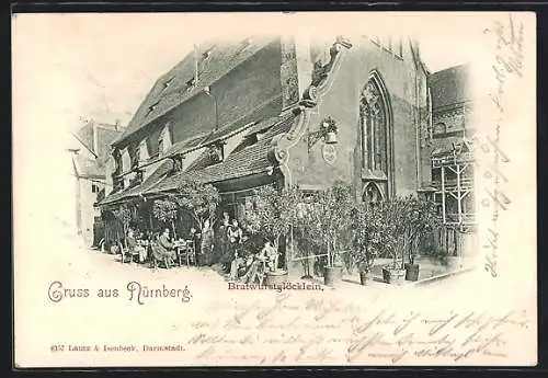 AK Nürnberg, Gasthaus Bratwurstglöcklein