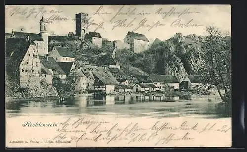 AK Rechtenstein, Blick hinauf zur Burg