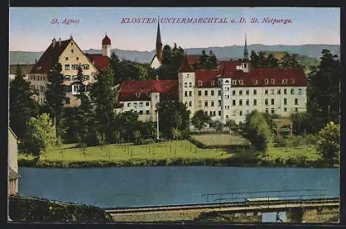 AK Untermarchtal, Blick auf Kloster