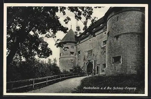 AK Heidenheim a. d. Brz., Schloss-Eingang