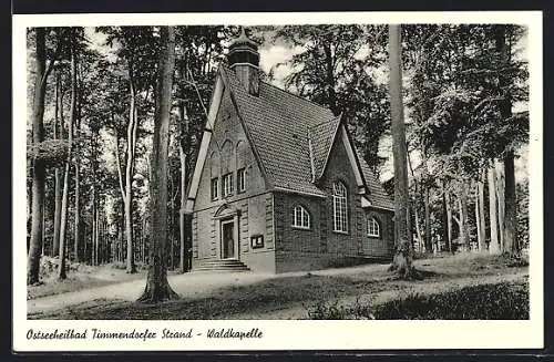 AK Timmendorfer Strand, Partie an der Waldkapelle
