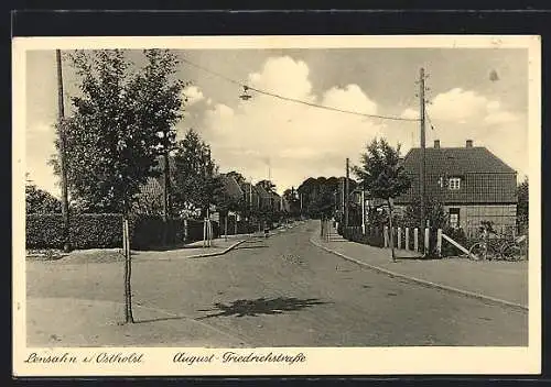 AK Lensahn i. Ostholst., Die August-Friedrichstrasse
