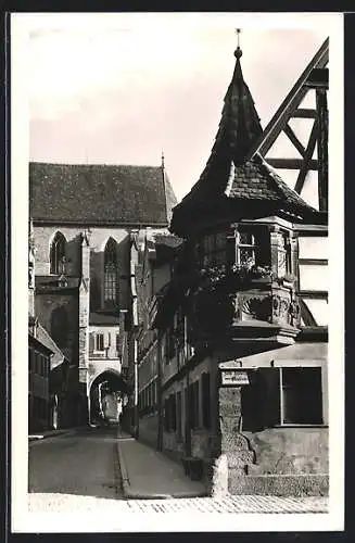 AK Rothenburg o. Tauber, Partie am Feuerleinserker