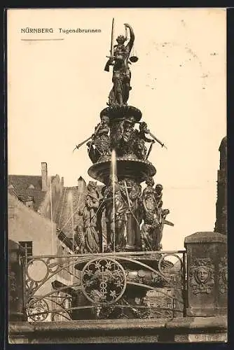 AK Nürnberg, Partie am Tugendbrunnen