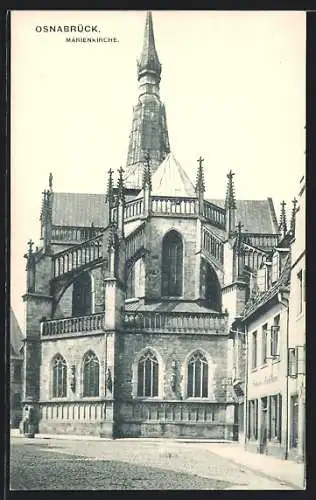 AK Osnabrück, Blick auf die Marienkirche