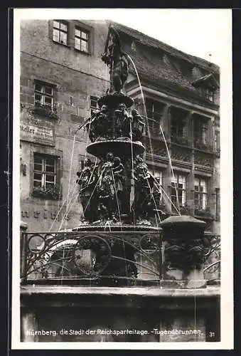 AK Nürnberg, Partie am Tugendbrunnen