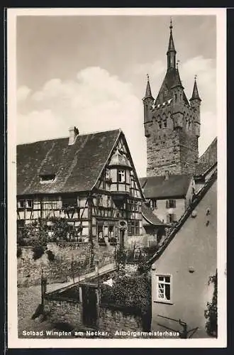 AK Bad Wimpfen, Blick auf das Alte Bürgermeister Haus