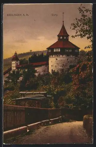 AK Esslingen a. N., Blick auf die Burg