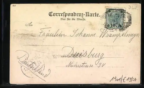 AK Meran, Teilansicht mit Kirche