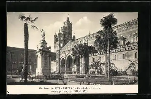 AK Palermo, Cattedrale, L`esterno veduta parziale