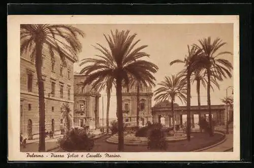 AK Palermo, Piazza Felice e Cavallo Marino