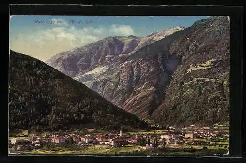 AK Male, Ansicht der Ortschaft im Val di Sole