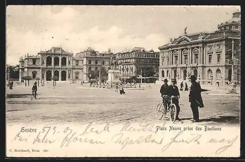 AK Genève, Place Neuve prise des Bastions