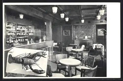AK Zürich, Hotel St.-Gotthard, Lintheschergasse 14, Hummer- und Austern-Bar