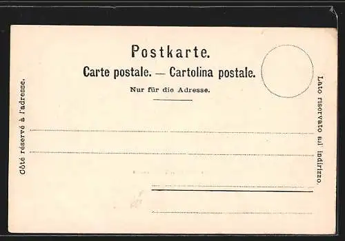 Mondschein-AK Genève, Panorama et le Mont-Blanc