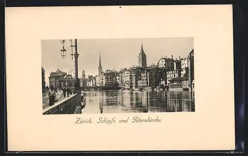 AK Zürich, Schipfe und Peterskirche