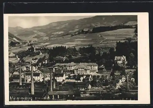 AK Mürzzuschlag /Steiermark, Das Industriegelände aus der Vogelschau