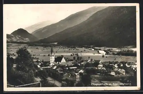 AK Obervellach, Teilansicht mit Kirche und Danielsberg